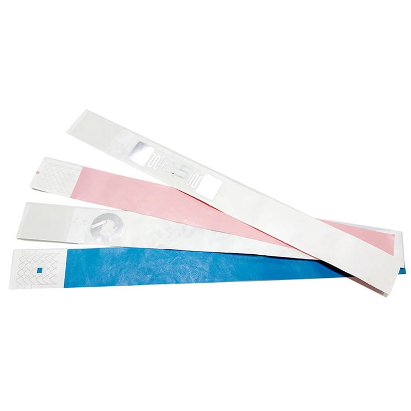 13.56MHz RFID Disposable ID Paper Wristband for Hospital