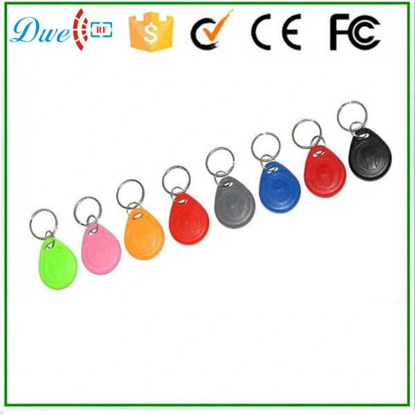 125kHz Em ID or 13.56MHz F08 S50 S70 RFID ABS Keyfob for Access Control System