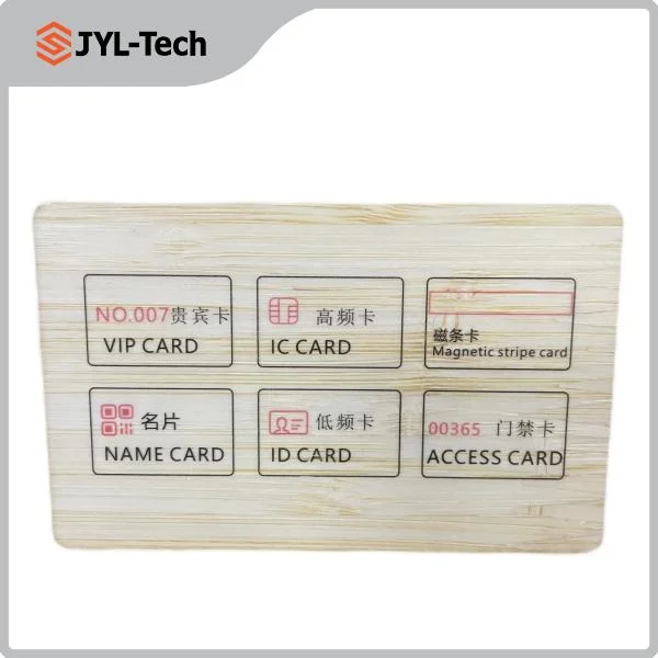 Free Sample 100% Recyclable NFC Wood Cards Smart RFID Wooden Card