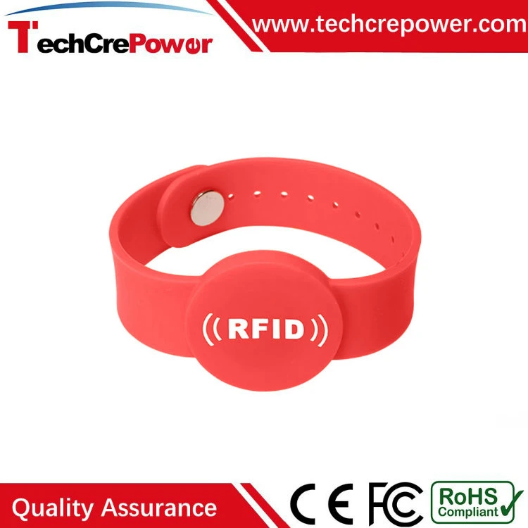 G038-R Tamper Table 860-960MHz RFID Oval Silicone Wristband