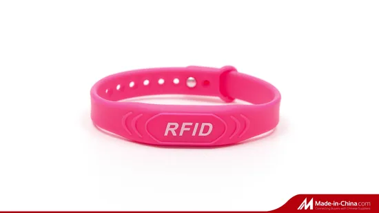 PVC/シリコン RFID アクセス コントロール ブレスレット 125KHz/13.56MHz (PVC-04)