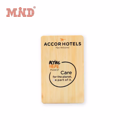 竹ホテル磁気カード木製スマート RFID チップ卸売 MIFARE クラシック 1K チップ カード